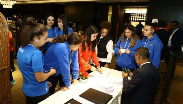 ঢাকায় আজারবাইজান নারী ফুটবল দল